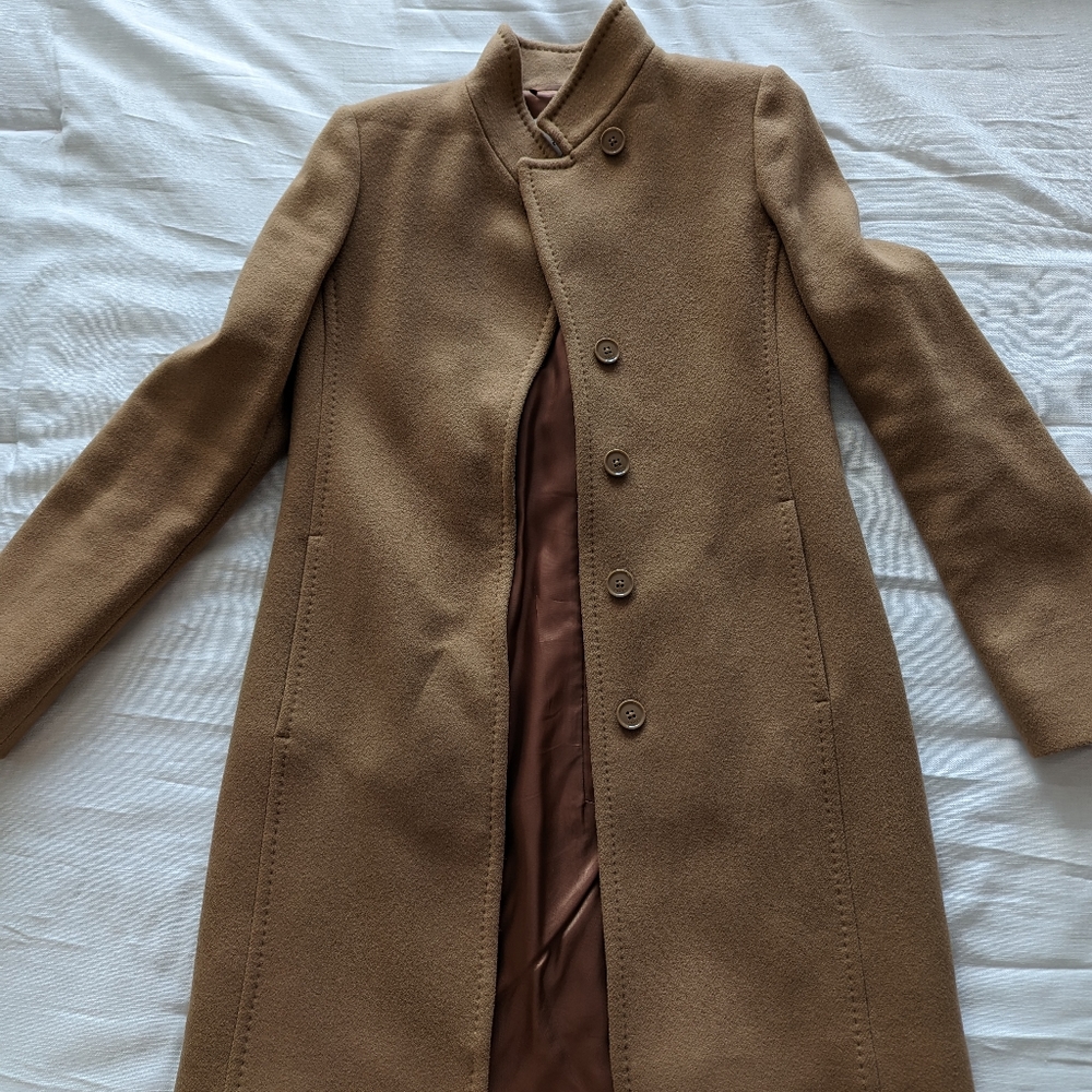 Babaton camel coat
